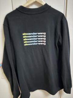 alexanderwang ロゴ入り長袖Tシャツ 黒 alexanderwang アレキサンダーワング ハイツイストジャージー