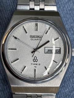 SEIKO TYPE-Ⅱ 特殊文字盤 1977年 フルオリジナル セイコー クォーツ TYPE2 未使用品 1977年 諏訪セイコー製 青色