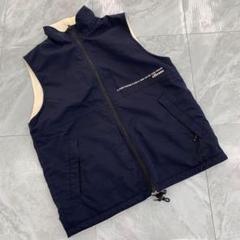 ellesse ベスト ジャケット ネイビー フルジップ ポケット付き M