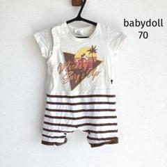 ベビードール babydoll 半袖ロンパース 70cm ミッキー