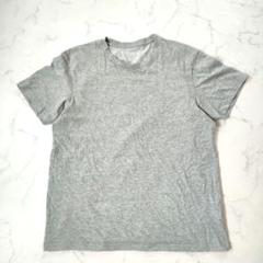 美品　ユニクロ　半袖Tシャツ　綿混　グレー　L