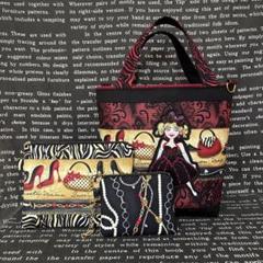 ロラライハリス刺繍、SPXファブリック トートバッグとポーチ2個