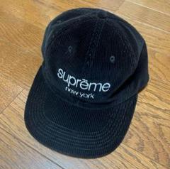 supreme コーデュロイキャップ 黒