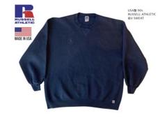 希少　90s ラッセルアスレチック　プロコットン　ナス紺　USA製 XXL Russell Athletic - 90s USA製 ラッセル ヴィンテージスウェット