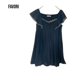favori バルーンミニワンピース　ノースリーブ　フリル　姫レース　デート