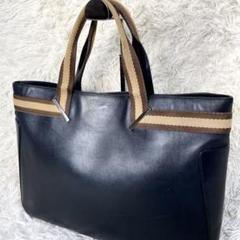 GUCCI グッチ　トートバッグ　レザー　シェリーライン　ブラック　黒