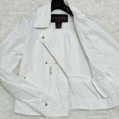 ✨美品✨　ルイヴィトン　コットン　ライダースジャケット　白　ゴールド金具のサムネイル
