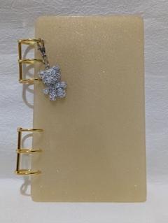 ハンドメイド　バインダー　A6　ゴールド　推し活　貯金　レジン
