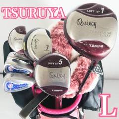 レディース ツルヤ ゴルフ クラブ セット 初心者 入門 バッグ付き セット
