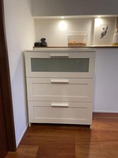送料込み　超美品　BRIMNES ブリムネス　IKEA　チェスト　タンス　白