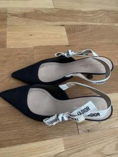 ✨美品✨Dior パンプスブラックスエードオープントゥ23.5