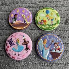 ディズニー 刺繍缶バッジ 4点セットのサムネイル