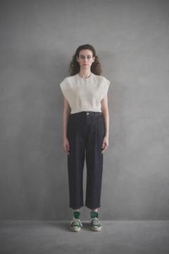 679t*新品 ステラシフォン ストレッチデニムタックパンツ