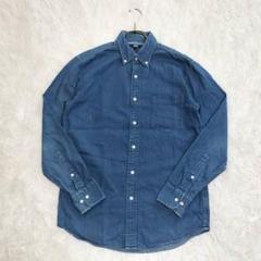 クラシック　UNIQLO デニムオックスフォード長袖シャツ S メンズ