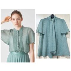 21SS♡ANAYI アナイ ドットプリントブラウス 38 ボウタイ フリル 21SS♡ANAYI アナイ ドットプリントブラウス 38 ボウタイ フリル