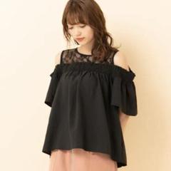 オフショル トップス ブラック
