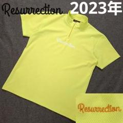 【レザレクション】2023年人気ロゴネームデザイン 半袖ゴルフポロシャツL レザレクション】2023年人気ロゴネームデザイン 半袖ゴルフ