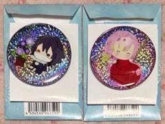 鬼滅の刃　伊黒小芭内　甘露寺蜜璃　ゆらふわ　シリーズ　サマーver.　缶バッジ