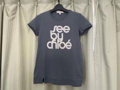 SEE BY CHLOE シーバイクロエ グレー系 プリント Tシャツ
