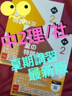 ◾新品◾夏期講習テキスト　夏の特訓ゼミ　中2 社会・理科　最新版　見本