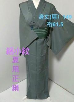 752　夏用正絹絽着物　小紋