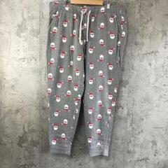 az267古着　柄パンツ　パジャマパンツ　グレー　90s Y2K
