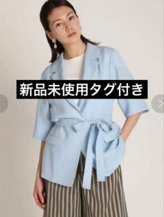 新品未使用タグ付き CELFORD リネンライクハーフスリーブジャケット M 新品未使用タグ付き CELFORD リネンライクハーフスリーブ
