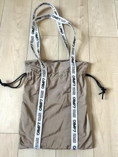 CAMP7 ベージュ エコバッグ ドローストリング