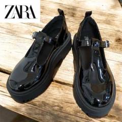 ZARA ザラ エナメル メリージェーン 厚底 ローファー