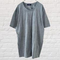 ネイビー クルーネック 半袖 Tシャツ シンプル ベーシックカラー ゆるダボ