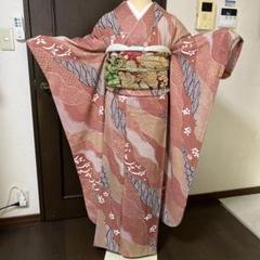 振袖フルセット(単品も可) 小紋柄　身丈161 裄66 振袖フルセット(単品も可) 小紋柄 身丈161 裄66 - メルカリ