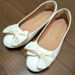 【大人かわいいリボンパンプス白】ホワイト White ロリィタ フレンチガーリー