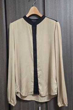 Theory セオリー 絹100％ 長袖ブラウス 襟付き アイボリー 新品
