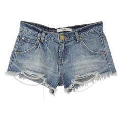 値下げ♡GRL ダメージショートパンツ ブルー カジュアル 人気 春 夏SALE