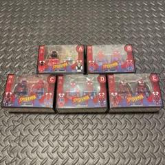 ベアブリック 100% / スパイダーマン・ヴェノム　ハッピーくじA〜Eセット