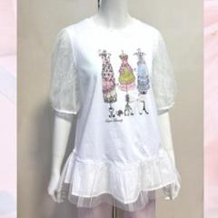 ドレスイラスト付き カジュアルTシャツ スーパービューティ【新品・未使用】