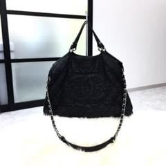美品 CHANEL シャネル マトラッセ 2wayバッグ 黒