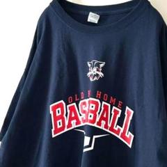 ギルダン オールドKY ホーム ベースボール T シャツ XL ネイビー 古着