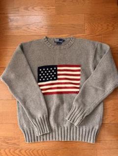 POLO RALPH LAUREN(ポロラルフローレン) 星条旗 コットンニットセーター ネイビー サイズ XXL｜【公式】カインドオルオンライン  ブランド古着・中古通販【kindal】 - トップス