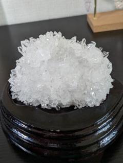 天然水晶クラスター　中国貴州省産　台座付き