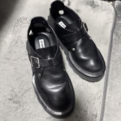 JIL SANDER モンクストラップ　レザーシューズ　40 JIL SANDER モンクストラップ レザーシューズ 40 - メルカリ