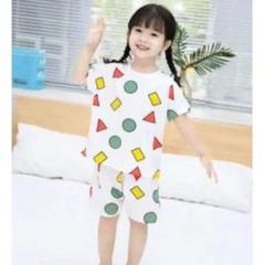 ☆白-90 クレヨンしんちゃん半袖パジャマ 半袖パジャマ 子供夏パジャマ