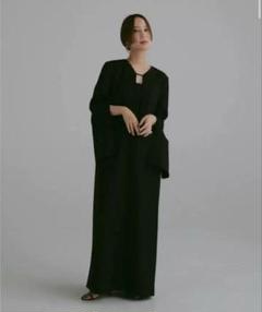 【新品未使用】louren slit sleeve flare dress S