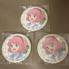 アイカツスターズ！ 桜庭ローラ ハート缶バッジ グリッターガラポン 非売品 アイカツスターズ!グリッターガラポン ハート型 缶バッジ 花園