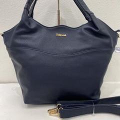 ○378 良品 Daily russet トートバッグ 2way ネイビー系