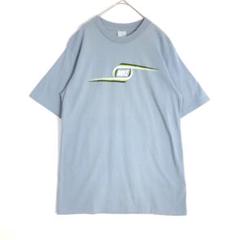 3138　00s NIKE ナイキ　ビッグプリント　半袖　Tシャツ　グレー