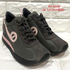ノーネーム　厚底スニーカーモスグリーン　36 ノーネーム no name スニーカー 靴