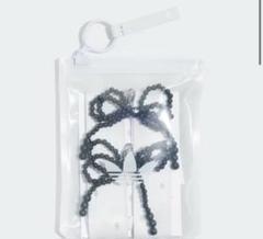 アディダス ORIBBON シューアクセサリー　Clear Grey