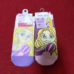新品 ラプンツェル キッズソックス 16-18cm ディズニー プリンセス