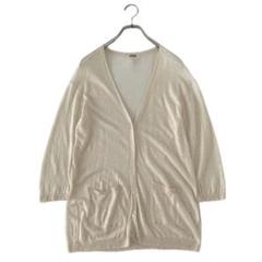 美品✨️マーガレットハウエル リネンシルクローゲージ V ネックカーディガン MARGARET HOWELL - 美品✨️マーガレットハウエル リネンシルク